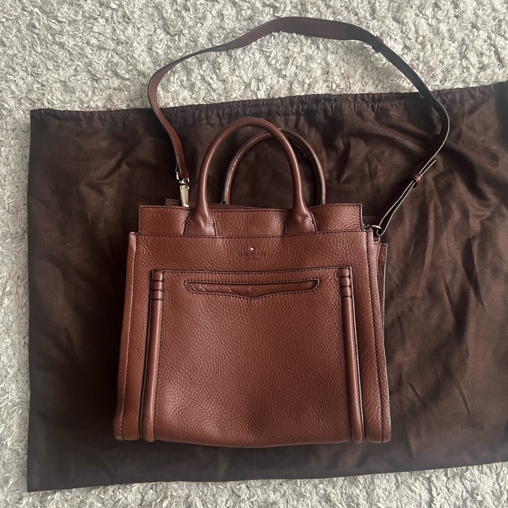 Kate Spade Brown Leather Tote Bag